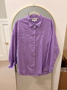 XiRENA Lavender Button-Down Dress Shirt